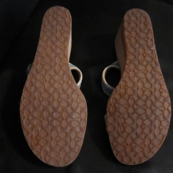 Coach Camilla Wedge Sandal 9B - Picture 6 of 8